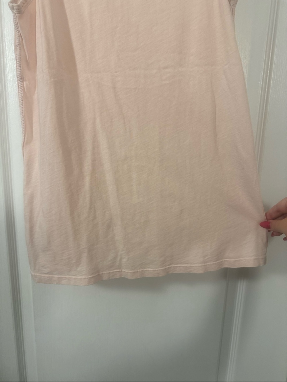 Athleta Pale Blush Pink Scoop Neck Tank - Picture 8 of 9